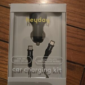 Heyday Black Car Charging Kit